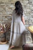 Tasha Damask T Shirt Maxi Dress Mocha